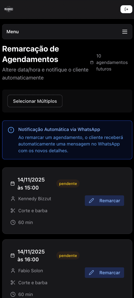 Sistema de remarcação